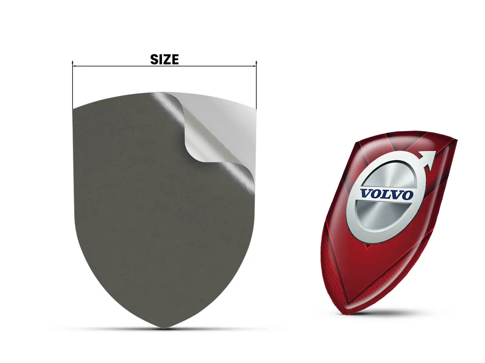 Volvo Etiqueta Impermeable Resistente Limitada Universal
